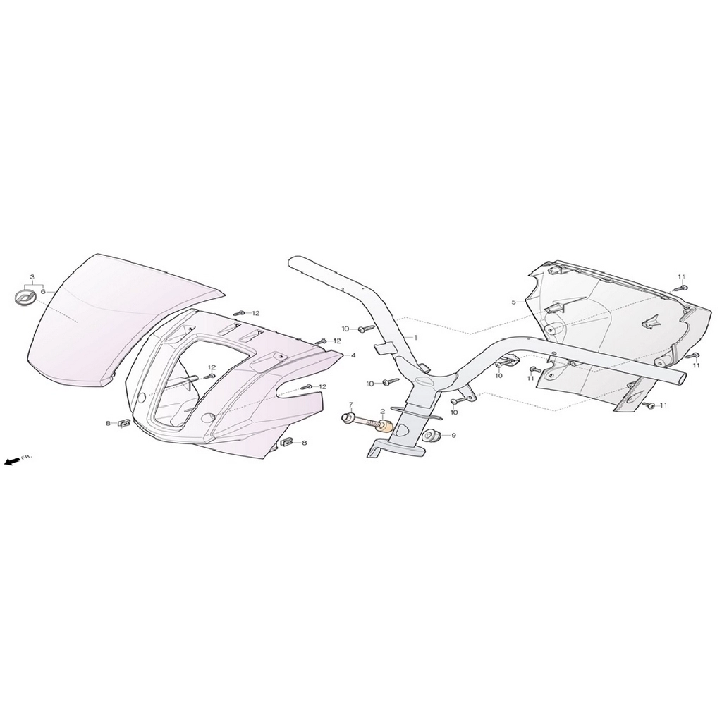 DAELIM NC125 (DL125DRT) DIS GRENAJ GIDON GRENAJ KAPAGI KIRMIZI #DL125-DRT F0503 KR